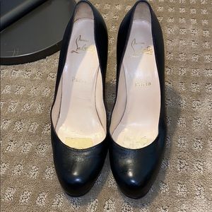 Black Christian Louboutin heel